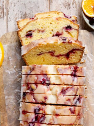 cranberry orange loaf cake