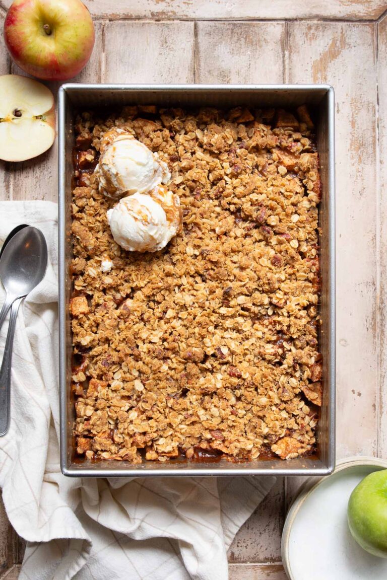 spiced apple crisp