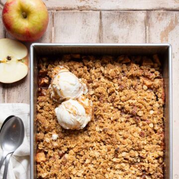 spiced apple crisp
