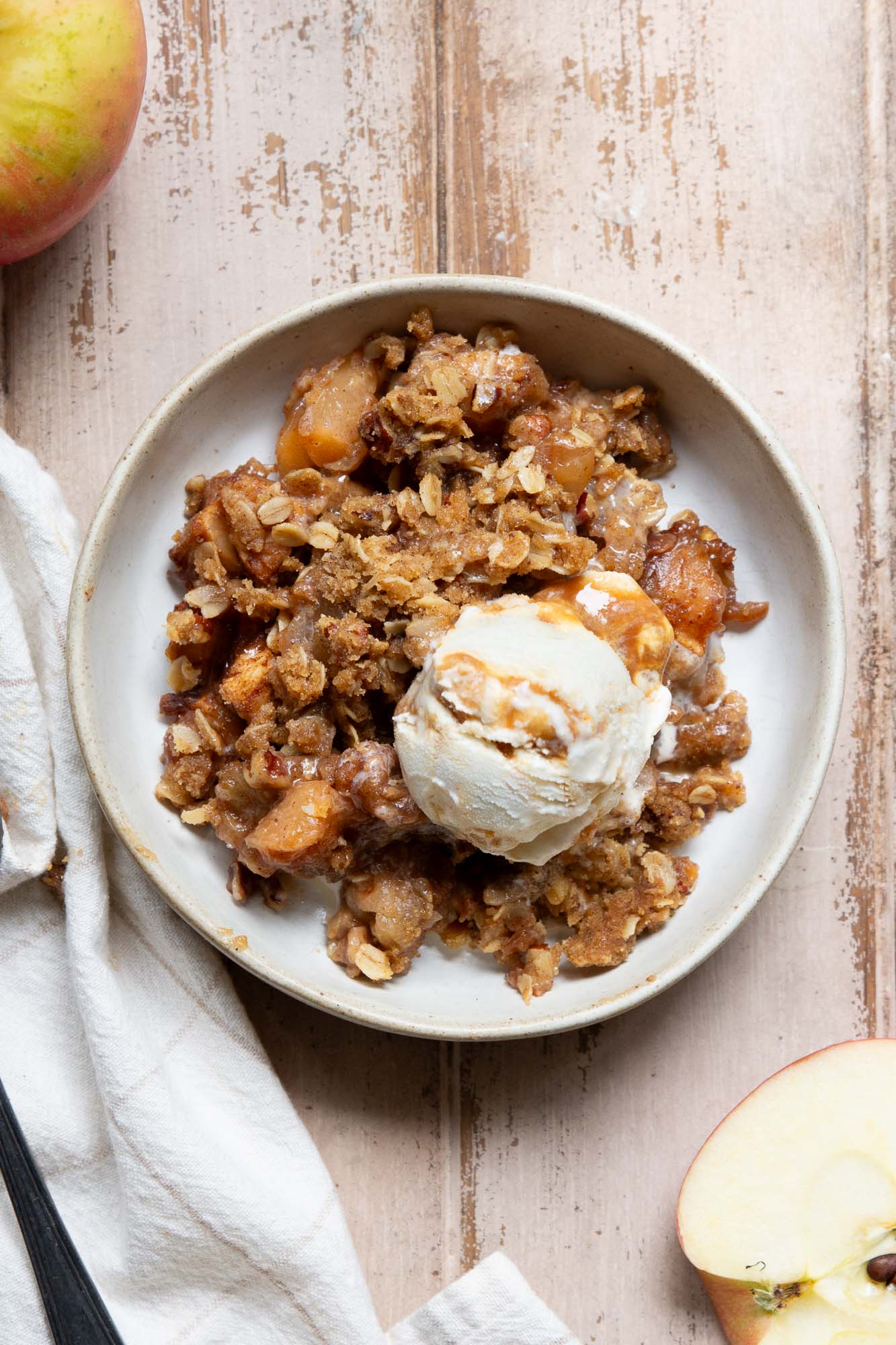 spiced apple crisp